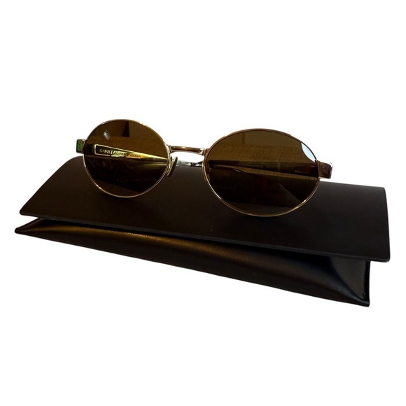Saint Laurent Accessories - Saint Laurent SL 692 004 Gold Oval Sunglasses Unisex‎ New Authentic YSL Designer